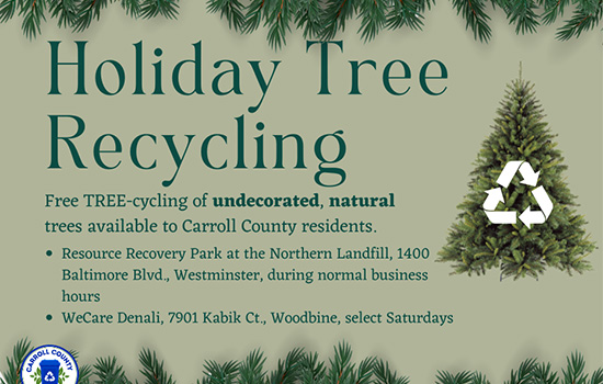 Carroll County Government Offers Natural TREE-Cycling