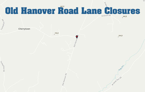 Old Hanover Road Lane Closures